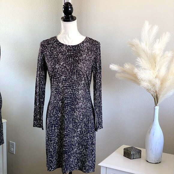 Banana Republic | Cheetah Print Long Sleeve Dress | Size: 8P - Picture 1 of 10